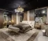 Lüks yatak odası tasarımları için modern ve şık yatak odası modeli