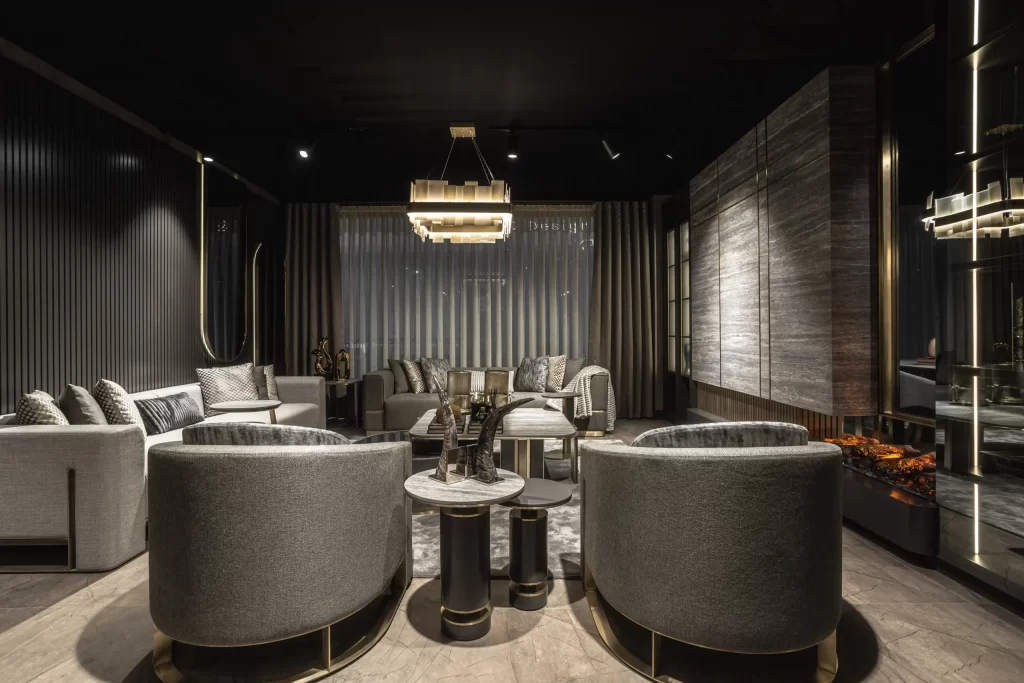 Lüks salon takımı dekorasyonu